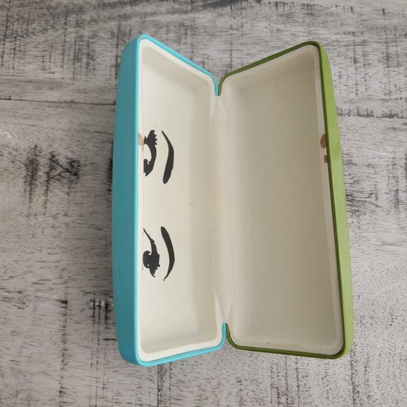 Kate Spade New York Women's Blue and Green Glasses Case - Picture 7 of 8
